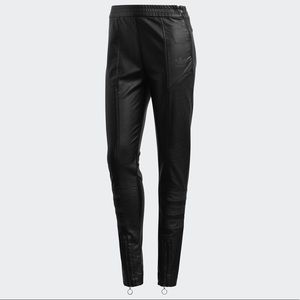 adidas originals faux leather pants